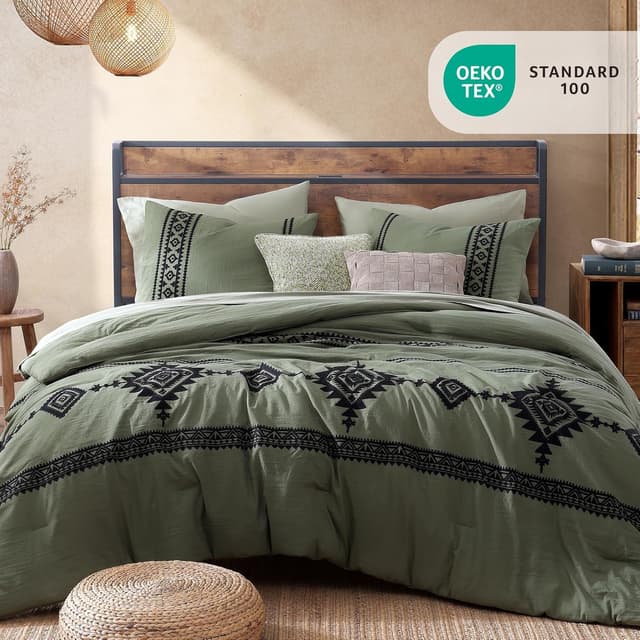 Detalle 2 de MaiRêve Embroidery Comforter Set Queen 90x90