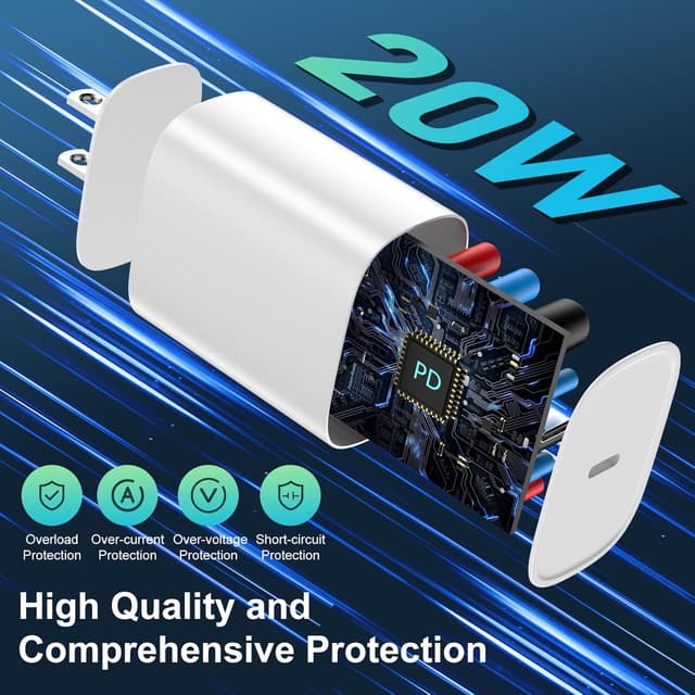 Detalle 2 de iPhone 14 Charger 20W USB‑C with 10ft Lightning Cable