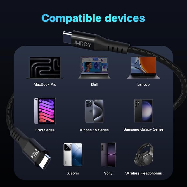 Thumbnail 6 de USB-C Kabel 2 m 240 W PD Schnellladekabel