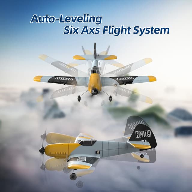 Detalle de DEERC BF-109 RC plane, 2.4GHz