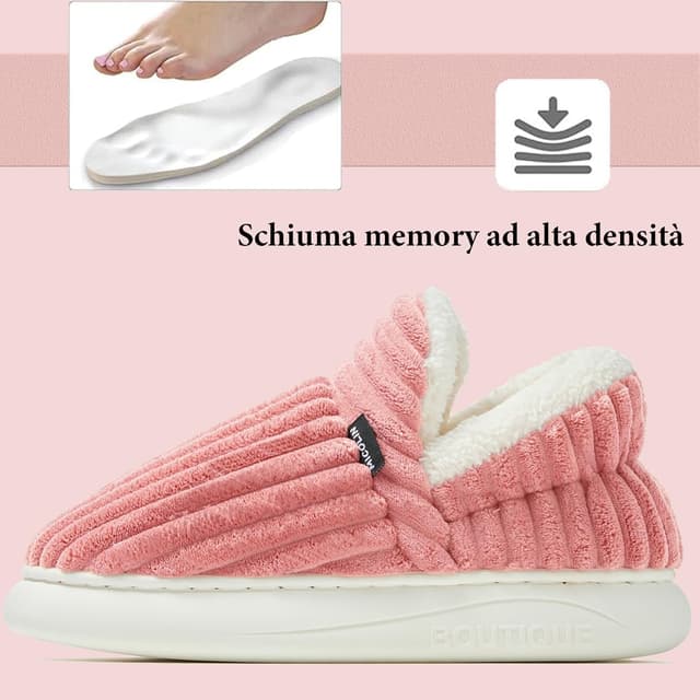 Thumbnail 1 de Coswind Pantofole Invernali unisex in peluche con memory foam