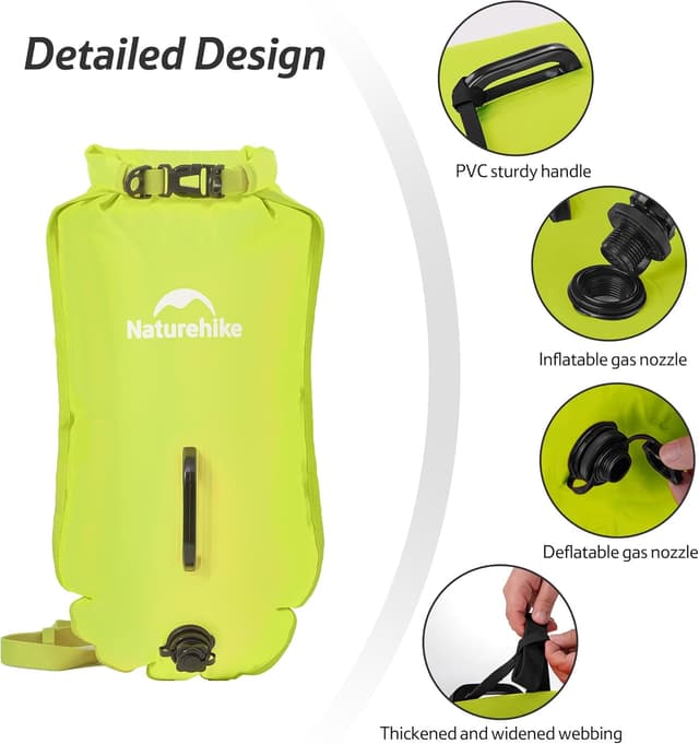 Detalle de Naturehike Bouée flottante 18L avec deux airbags et sac étanche