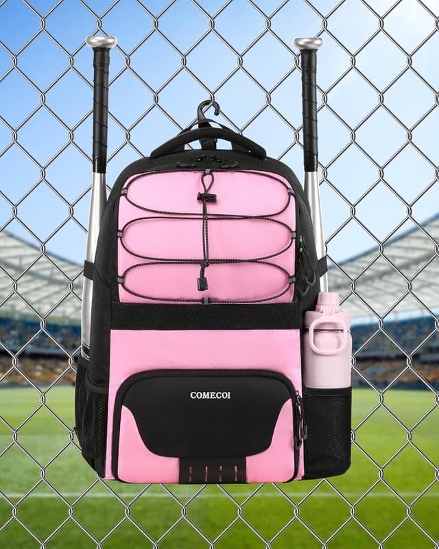 Thumbnail 6 de COMECOI Softball Bag: Lightweight Baseball Backpack with Shoes Compartment & Dugout Fence Hook