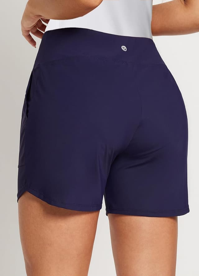 Detalle 2 de baleaf High Waisted Swim Shorts 4 in