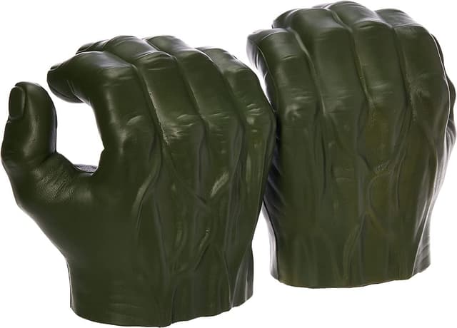 Detalle 2 de Poings Gamma de Hulk Marvel Avengers (2 gants) pour enfants dès 4 ans