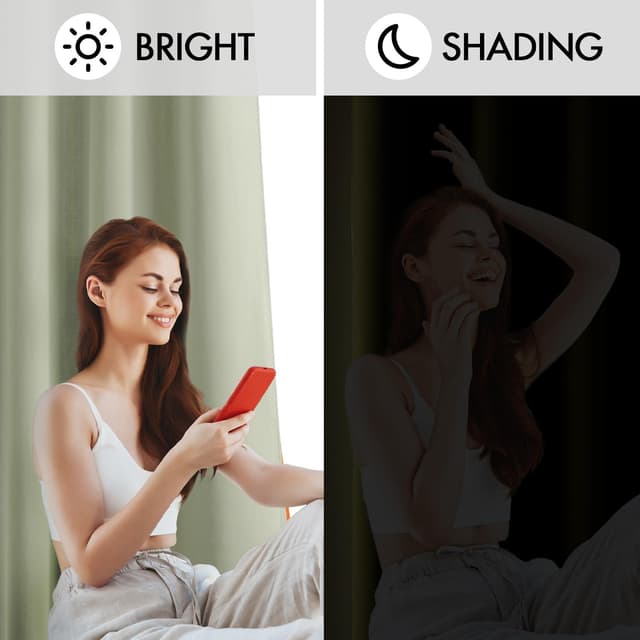 Thumbnail 4 de MIULEE Rideaux Occultant Vert Sauge 140x245cm