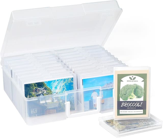 Detalle de Lifewit Fotoaufbewahrungsbox 20 Innere Fotohalter Foto-Organizer