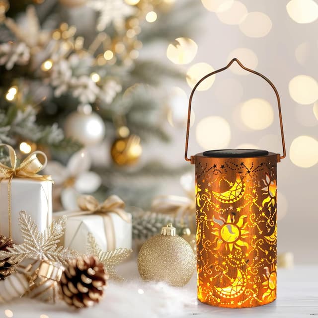 Detalle de TickTime Solar lantern lights for gardens