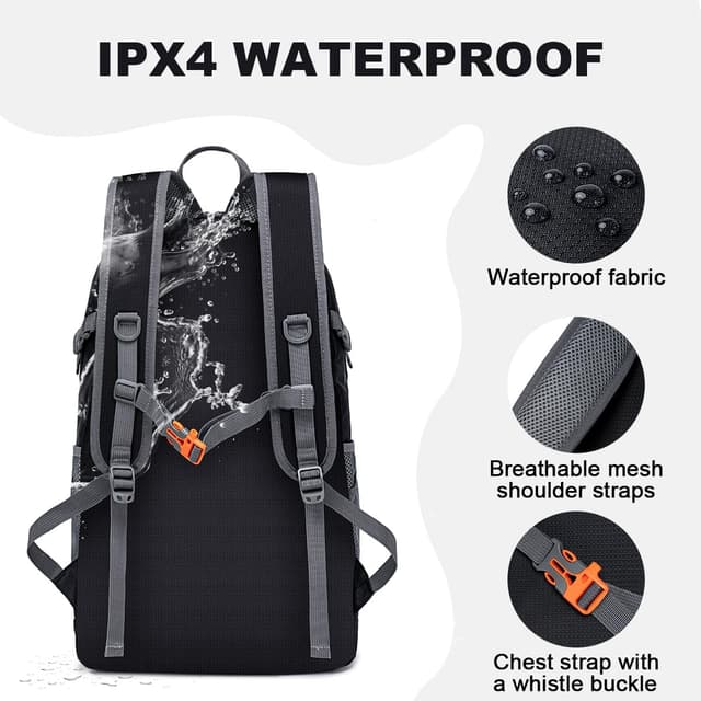 Detalle 2 de MIYCOO Ultra Lightweight Packable Backpack (Waterproof, 35L, Foldable Daypack)