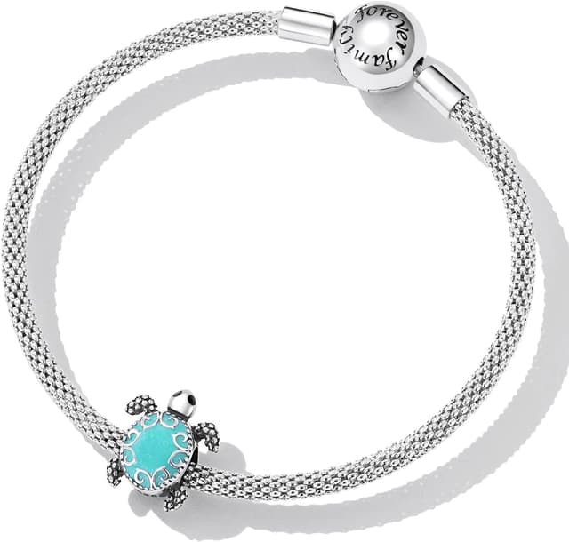 Detalle de 925er Sterlingsilber Schildkröten Charms