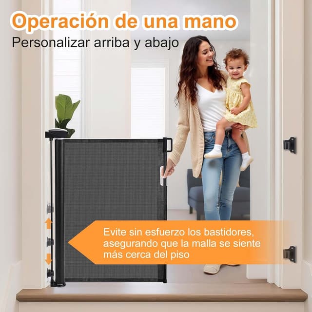 Detalle de Barandilla de Seguridad retráctil 0-150 cm