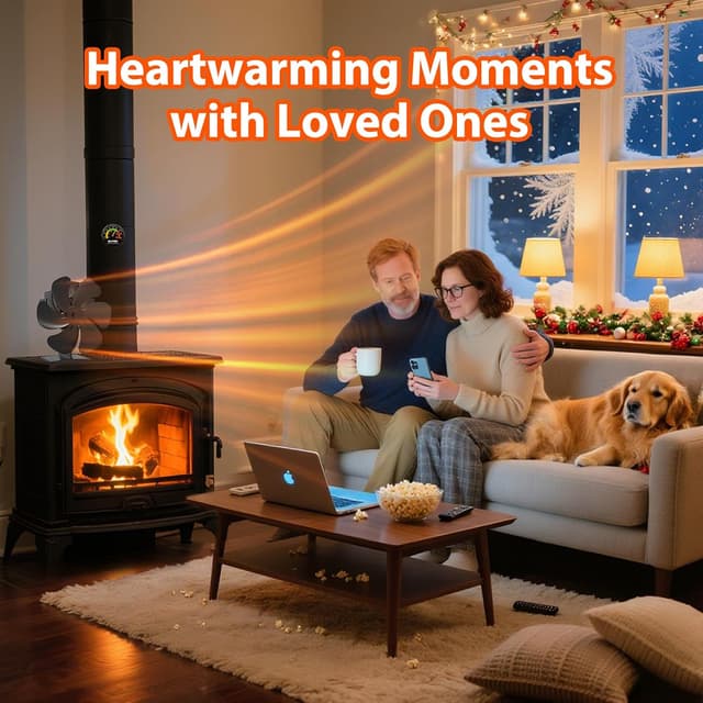 Thumbnail 1 de BLFIRE Log Burner Fan Heat Powered for Wood Fire