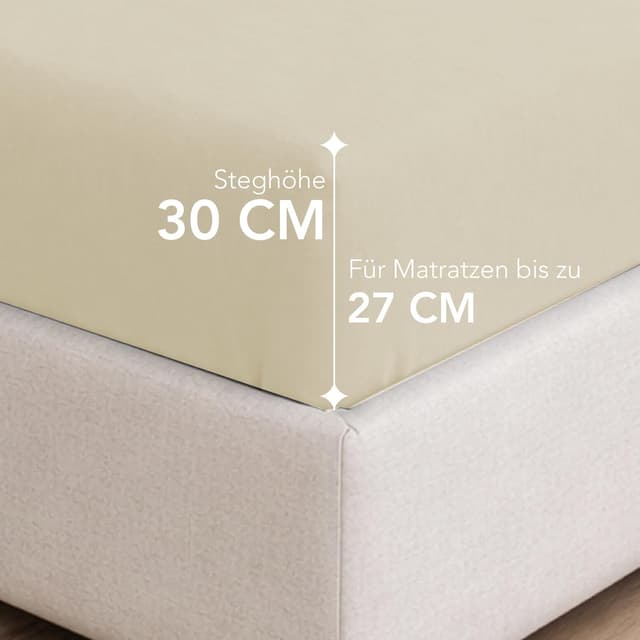 Detalle de Dreamzie Spannbettlaken 200 x 200 cm Jersey