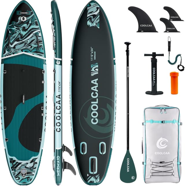 Thumbnail 6 de COOLCAA Stand-Up Paddleboard 355 cm Extra Groß