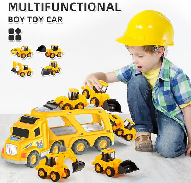 Thumbnail 4 de Veslier 5-in-1 Construction Truck Toy