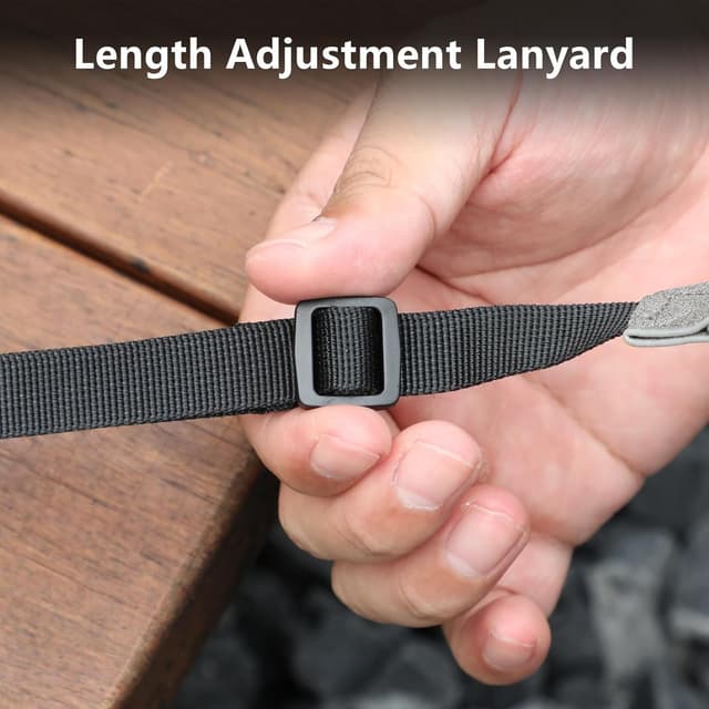 Detalle 2 de FPVtosky cordino da collo in pelle PU per DJI RC / RC 2 / RC Pro / RC Plus