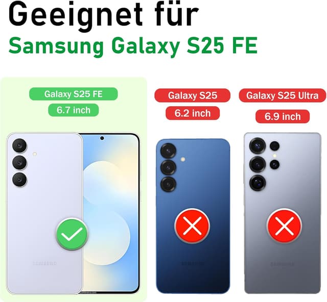 Thumbnail 1 de Samsung Galaxy S25 FE Hülle mit 360° Stand