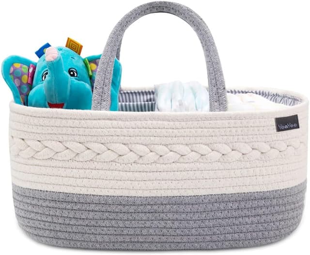 Detalle de YeaYee Baby Windel Caddy Organizer, 36,1 x 22,1 x 18 cm