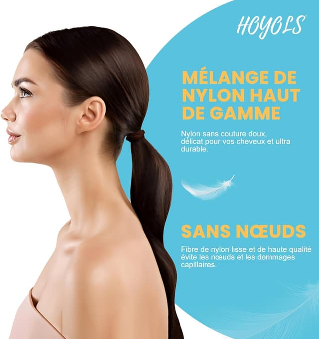 Detalle de Lot de 100 élastiques cheveux HOYOLS