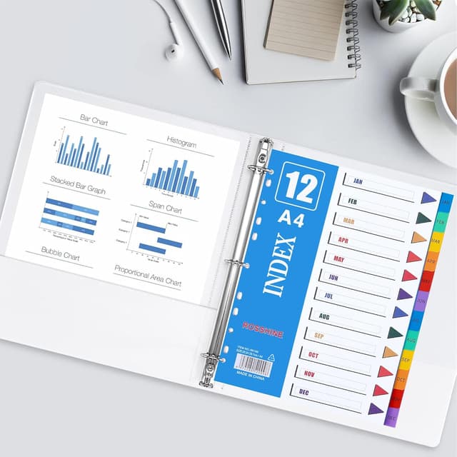 Detalle de A4 1-12 month dividers 10 pack