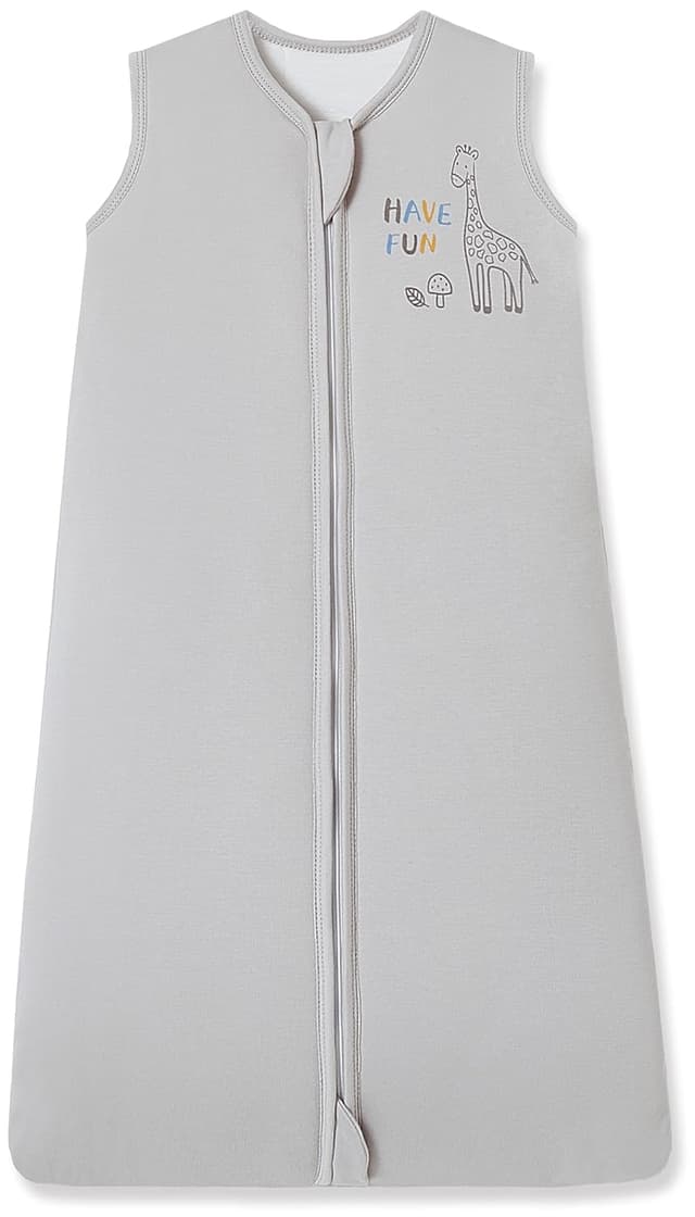 Detalle 2 de Chilsuessy Baby Schlafsack 1,5 Tog im 2er-Pack aus 100% Baumwolle – Ganzjahres-Schlafsack für Winter & Übergang