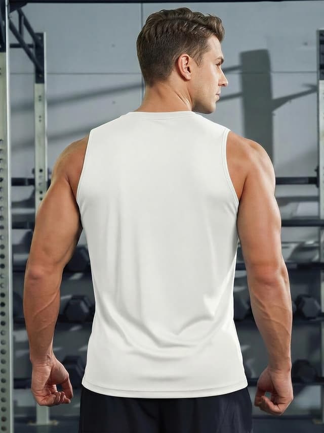 Detalle 2 de MAGCOMSEN Tank Top für Herren: ärmelloses Muskelshirt mit Quick-Dry und UPF 50+