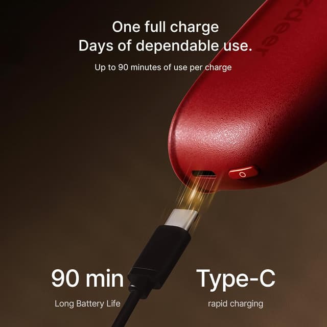 Thumbnail 6 de ZDEER LED Red Light Therapy for Face & Neck Massager (Red) with Heat and Vibration