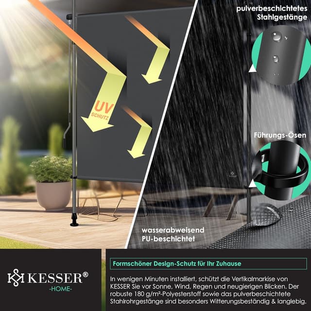 Thumbnail 2 de KESSER Vertikalmarkise 150x310 cm