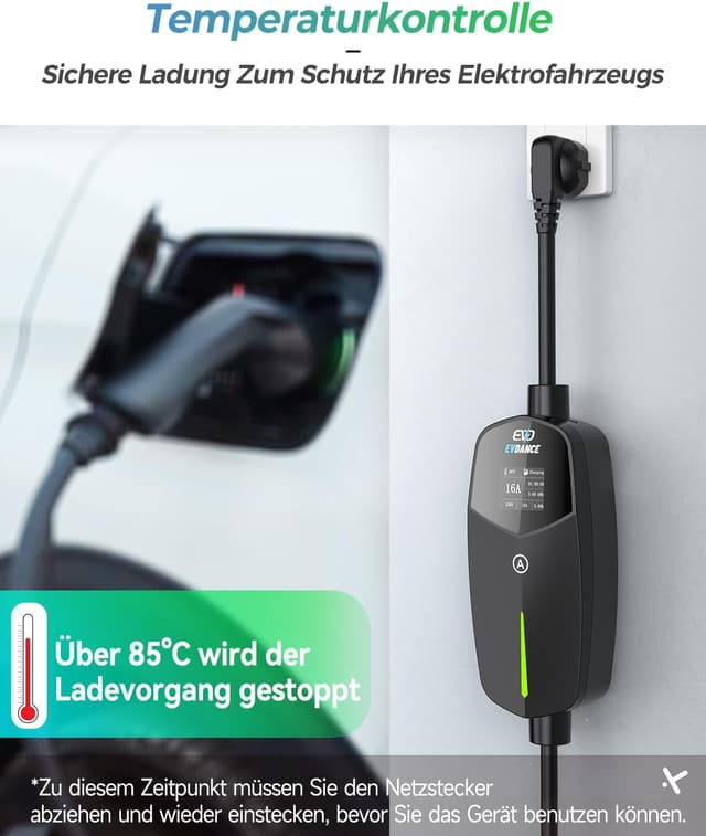 Detalle de EVDANCE Typ 2 Ladekabel 3,68 kW 🔌
