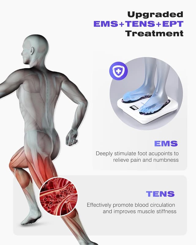 Detalle 2 de Masajeador de pies KINGJOY recargable 210 min