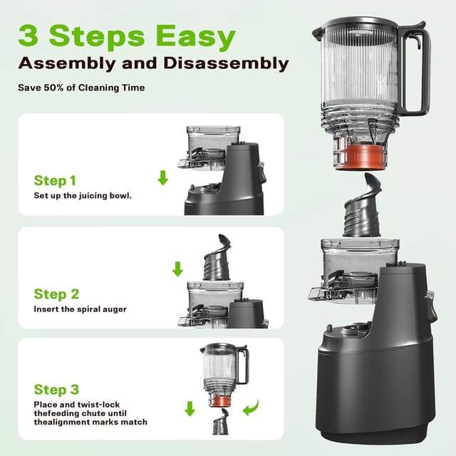 Thumbnail 6 de YOYDS Cold Press Juicer 5.3" 🧃