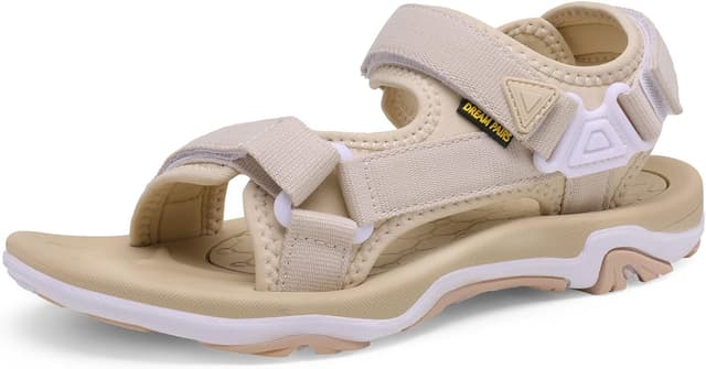 Detalle de DREAM PAIRS Damen-Sandalen für Sommer mit TPR-Laufsohle und EVA-Zwischensohle