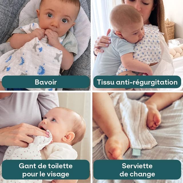 Thumbnail 3 de KOALA BABYCARE Langes coton bébé 30x30