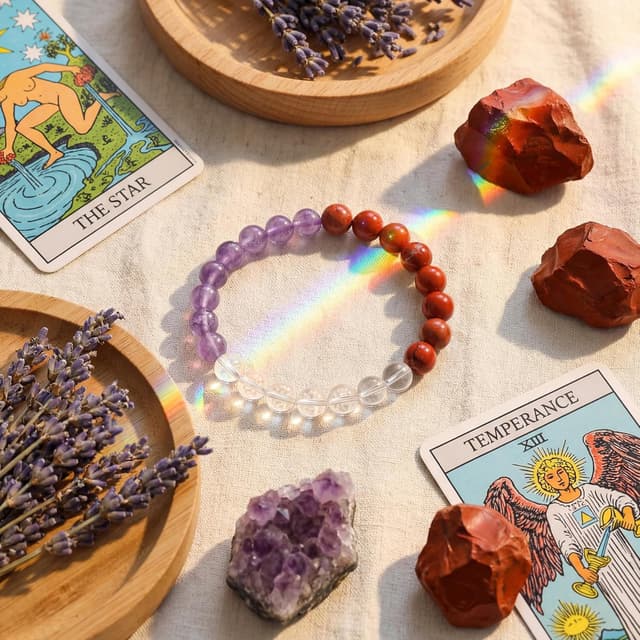 Detalle de Bivei Armband Stärkendes Kristall-Heilungsarmband 8 mm – Dehnbares Perlenarmband für Damen & Herren