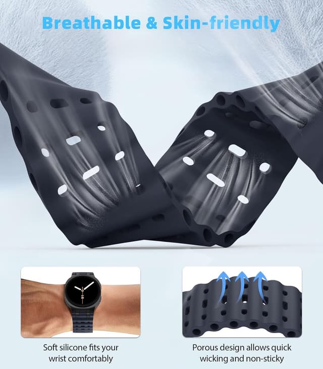 Detalle de MoKo Ocean strap for Galaxy Watch 8