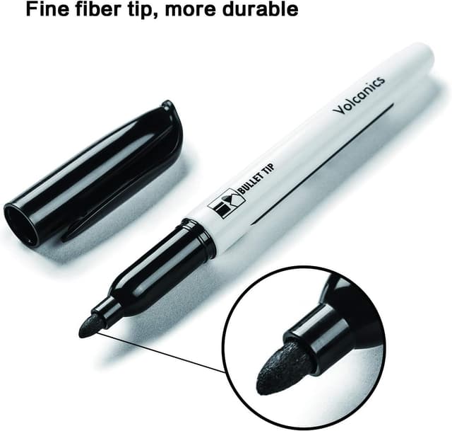 Detalle de Volcanics Black Dry Erase Markers 80-pack ๐
