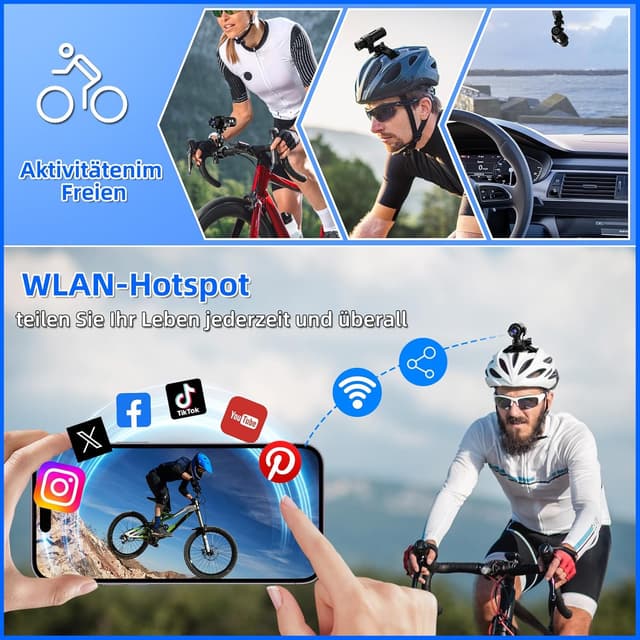 Thumbnail 4 de AIKER Dash cam Moto Professionale 1080P