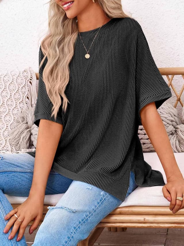 Detalle 2 de Tankaneo Women's Oversized T Shirt