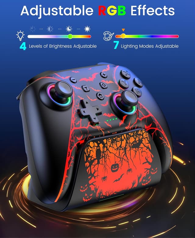 Detalle 2 de Fanxieast Stylish Wireless Bluetooth Switch 2 controller 1000mAh