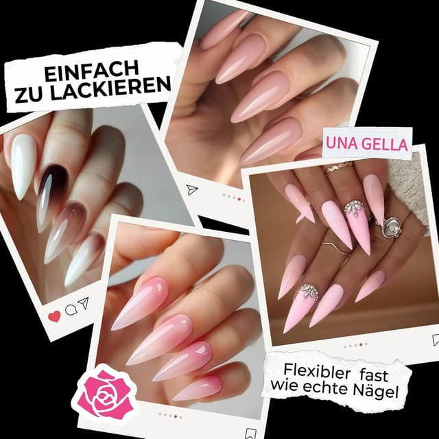 Detalle de UNA GELLA Stiletto Nail Tips 216 Stück
