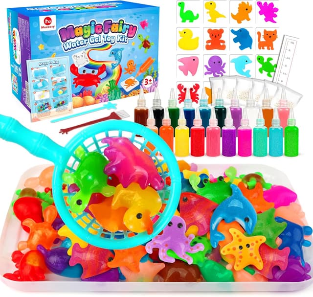 Detalle de Mocoosy 20 Colors Magic Water Gel Kit for Kids (Aqua Fairy Water Elf DIY Squishies Set)