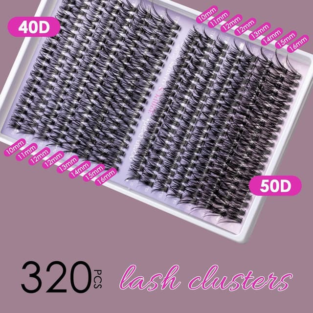 Thumbnail 5 de OCEAN PEARL 40D 50D Lash Clusters Kit 320 pcs ๐