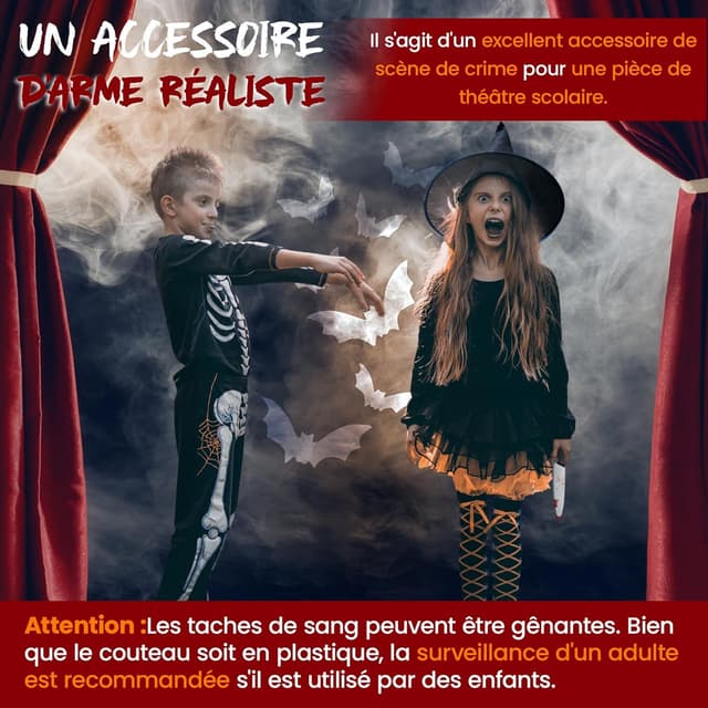 Thumbnail 6 de REDSTAR FANCY DRESS couteau Halloween 30 cm