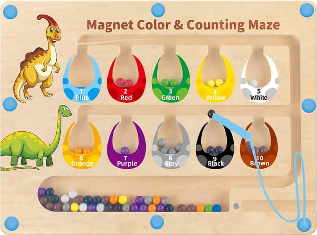 Imagen de DQMOON Magnetic Colour and Number Maze for Ages 3–5 en OfertitasTOP