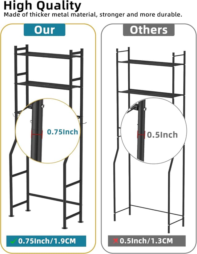 Thumbnail 5 de Livilord 3-Tier Over The Toilet Storage 26"