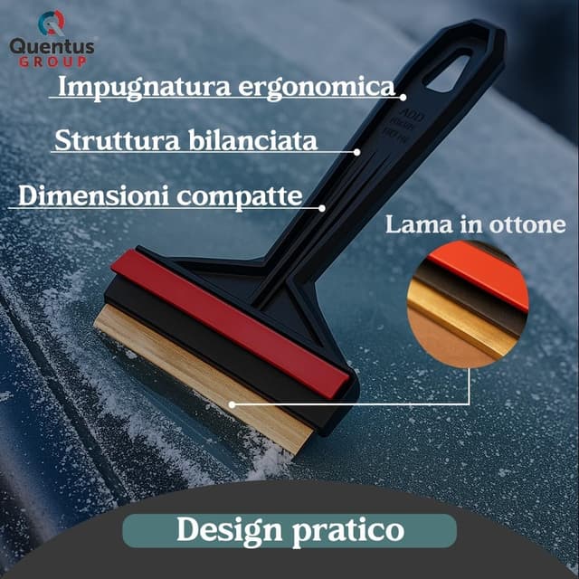 Detalle de Quentus Group Raschietto Ghiaccio Auto Murska 2 pezzi