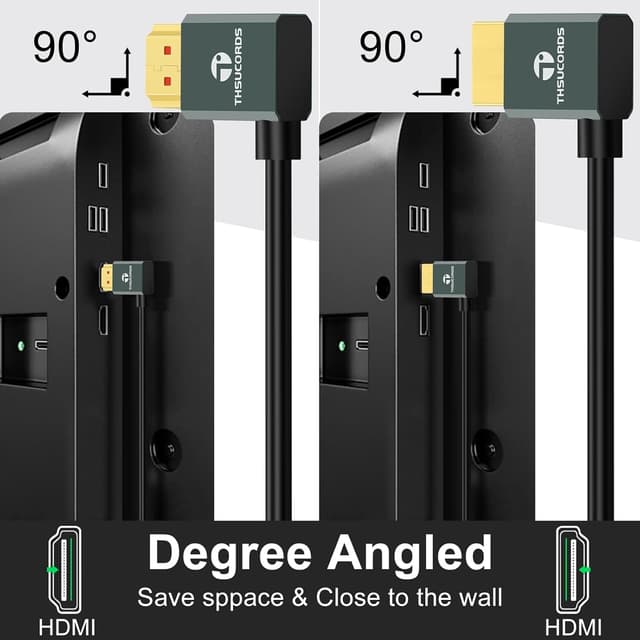 Thumbnail 3 de Thsucords HDMI 2.1 Ultra Delgado 90° 1M