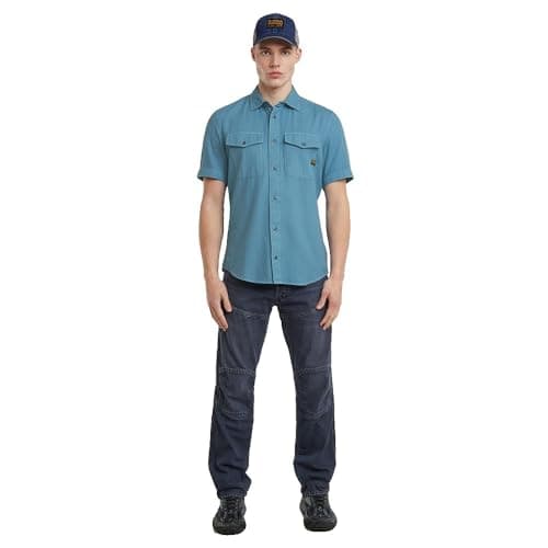 Detalle 2 de G-STAR Marine Slim Short Sleeve Shirt S camiseta 1️⃣