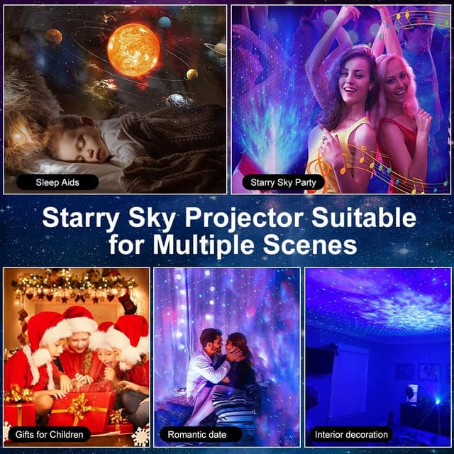 Thumbnail 6 de Adiwo Proyector de Cielo Estrellado 13 discos 🌌