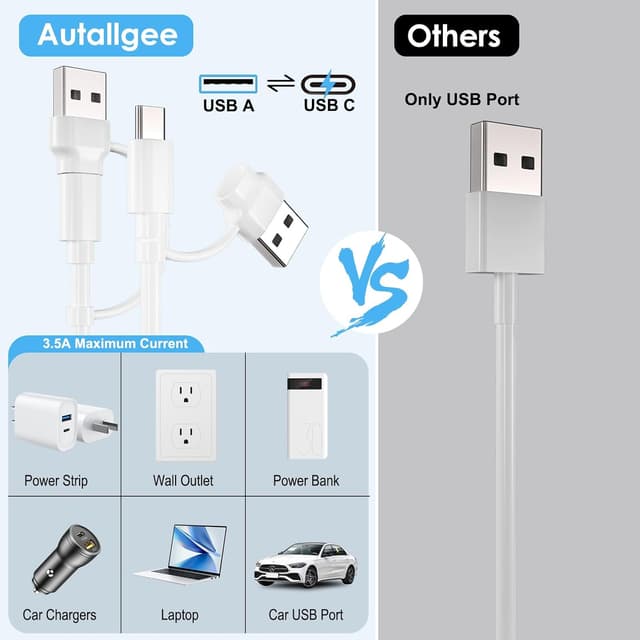 Thumbnail 5 de Travel Essentials 150cm 3‑in‑2 USB‑C charging cable for iPhone